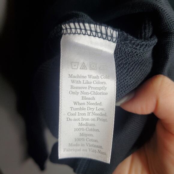 Everlane The 100% Human Typography Sweatshirt - Unisex Size Small Black on Black - Picture 8 of 10